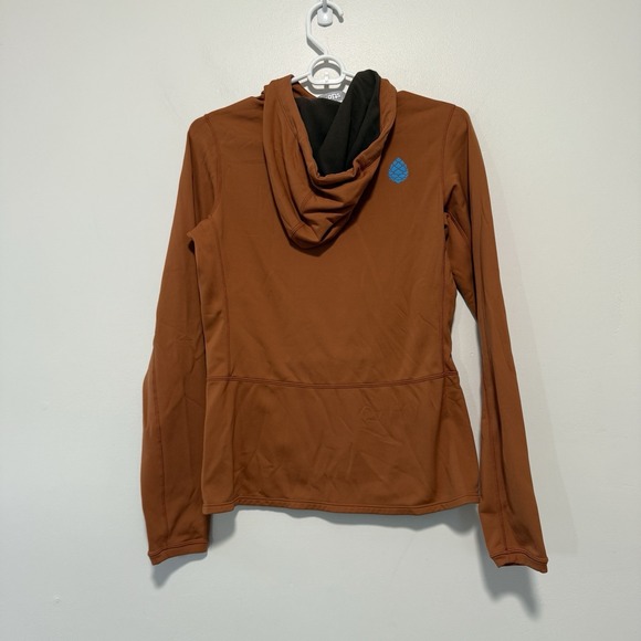 Stio Fremont Stretch Fleece Hoodie in Burnt Orange Size Small Women - Picture 5 of 7
